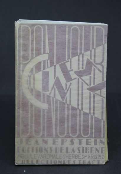 null Epstein, Jean. - Cinéma. Paris, La Sirène, 1921. Collection des Tracts. In-8...