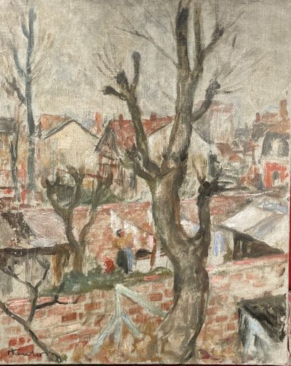 null 20th century French school
Landscape with red roofs
Oil on canvas.
Signed lower...