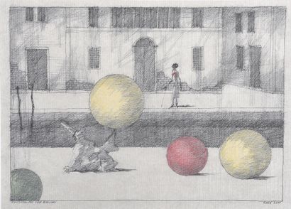 null Paul FLORA (1922-2009)
Der gelbe ball - Pulcinell mit vier ballen - Pinocchio
3...