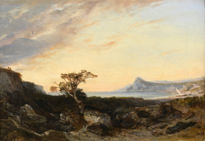  Félix ZIEM (1821-1911)
Baie en Méditerranée
Huile sur toile.
Signée en bas à droite.
32... Gazette Drouot
