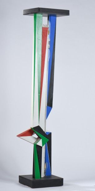 null Joël FROMENT (1938)

Trois colonnes lumière

Acrylique sur bois signée sous...