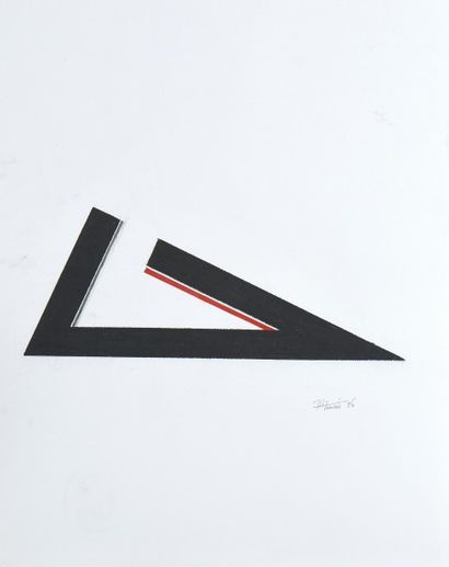  Joël FROMENT (1938) 
Sans titre, 1986 
Crayon gras sur papier signé et daté en bas...