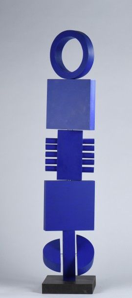 null Joël FROMENT (1938)

Structure bleue mobile 3, 2007 

Acrylique sur bois signée...