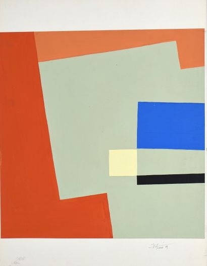 null Joël FROMENT (1938)

Sans titre, 1979

Acrylique sur papier signée et datée...