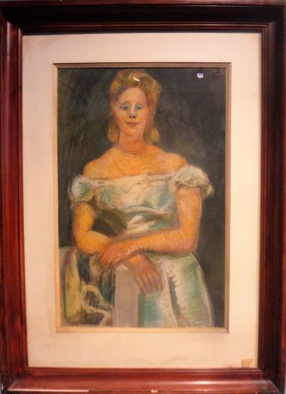 Louis LATAPIE (1891-1972) Portrait de Renée la blonde, vers 1930

Pastel signé en...