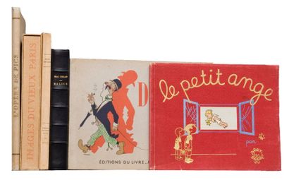 null Lot de 6 ouvrages illustrés modernes. 1/ - Mac Orlan, Pierre - Malice. Paris,...