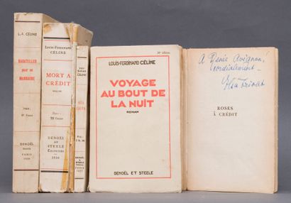 Céline, Louis-Ferdinand. - . Lot de 4 ouvrages...