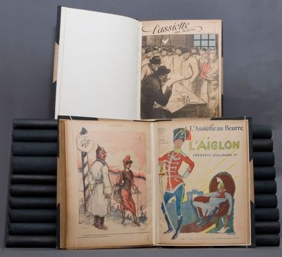 null Revue "L'Assiette au Beurre". Paris, L'assiette au Beurre, 1901-1911. 22 albums...