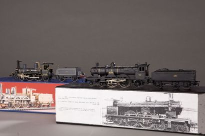 LOCO-MODEL : locomotive 221 ETAT, noire avec tender à 3 essieux Locomotive FORQUENOT...