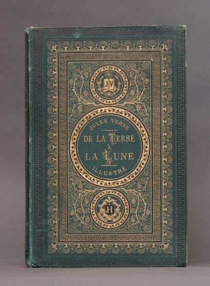 null Verne, Jules. - De la Terre à la Lune . Paris, Bibliothèque d'éducation et de...