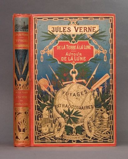 null Verne, Jules. - De la Terre à la Lune - Autour de la Lune. Paris, Bibliothèque...