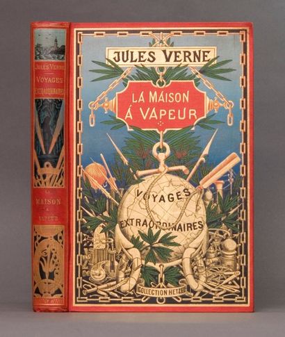 null Verne, Jules. - La Maison à Vapeur. Paris, Bibliothèque d'éducation et de récréation...