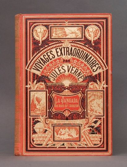 null Verne, Jules. - La Jangada - 800 Lieues sur l'Amazone. Paris, Bibliothèque d'éducation...