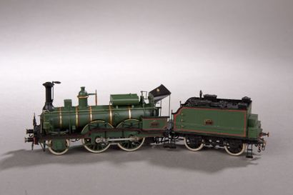 HUET : locomotive 120 du PLM, verte avec...