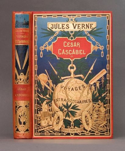 null Verne, Jules. - César Cascabel. Paris, Bibliothèque d'éducation et de récréation...
