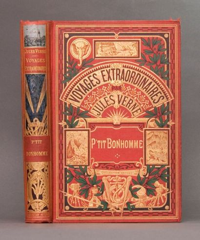 null Verne, Jules. - P'tit Bonhomme. Paris, Collection Hetzel, [1914]. Cartonnage...