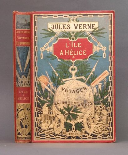 null Verne, Jules. - L'Ile à Hélice. Paris, Bibliothèque d'éducation et de récréation...