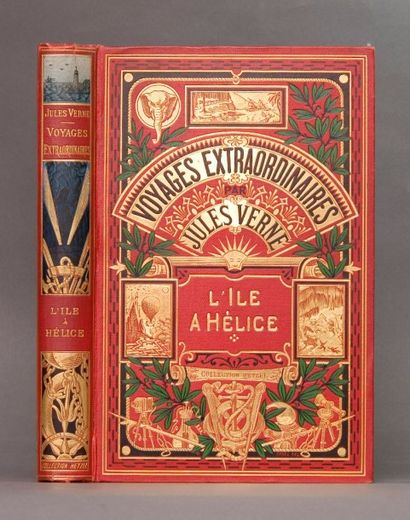 null Verne, Jules. - L'Ile à Hélice. Paris, Collection Hetzel , [1905-1914]. Cartonnage...