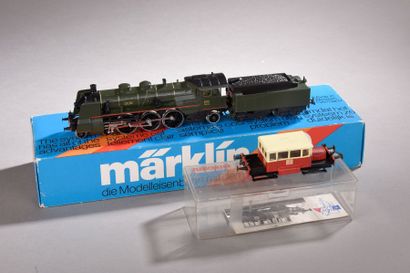  MARKLIN HAMO : locomotive 231 ETAT, verte avec tender à 2 boggies RMA : draisine...