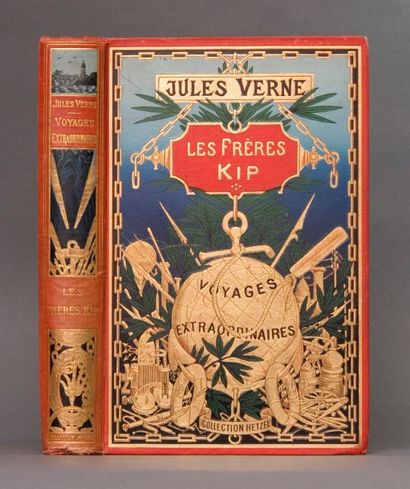 null Verne, Jules. - Les Frères Kip. Paris, Collection Hetzel, [1902-1904]. Cartonnage...