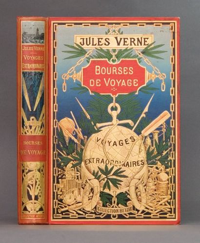 null Verne, Jules. - Bourses de Voyage. Paris, Collection Hetzel , [1903]. Cartonnage...