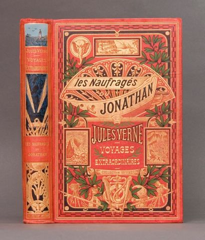 null Verne, Jules. - Les Naufragés du Jonathan. Paris, Collection Hetzel, [1909]....