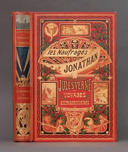 null Verne, Jules. - Les Naufragés du Jonathan. Paris, Collection Hetzel, [1908-1914]....