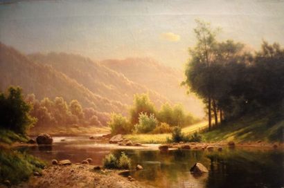 null Fritz CHWALA (1872-1936)

La Rivière dans la montagne

Huile sur toile, signée...