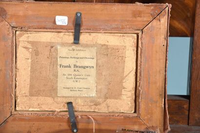 null Attribué à Frank BRANGWYN (1867-1956)

Fête en bord de mer

Huile sur toile...
