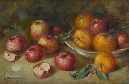 null Edwardo SCOGNAMIGLIO (XIXème-XXème siècle)

Nature morte aux pommes

Nature...