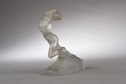 null LALIQUE René (1860-1945) 

	Statuette "Côte d'Azur". Epreuve réalisée en verre...