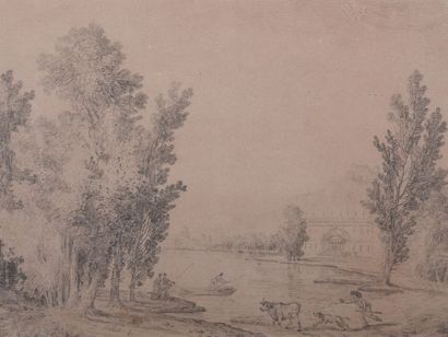 null Hubert ROBERT (Paris 1733-1808)

Pêcheurs sur un lac, près d’une villa 

Pierre...