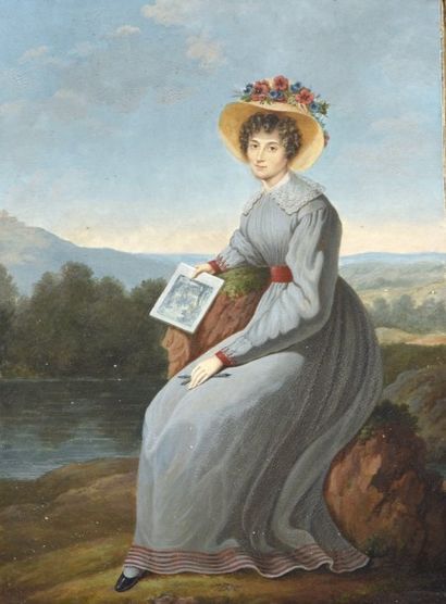 null Ecole française du XIXème siècle

Autoportrait d'une femme peintre

Huile sur...