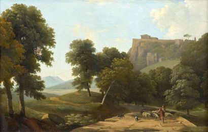 null Attribué à Jean-Victor BERTIN (1775-1842)

Paysage classique

Huile sur toile.

20...