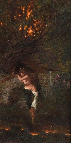 null Célestin François NANTEUIL (1813-1873)

Le Bain de Diane

Huile sur panneau,...