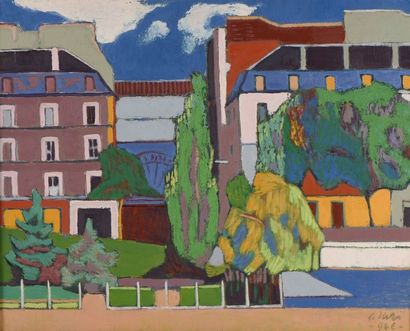 null ORAZI (1906-1979)

La maison violette

Huile sur toile, signée en bas à droite...
