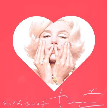  BERT STERN (1929-2013) 
« Marilyn Monroe Valentine », The Last Sitting, 1962. 
Tirage...