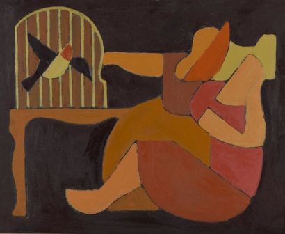 null ORAZI (1906-1979)

Deux femmes et oiseau

Huile sur toile, non signée.

81 x...
