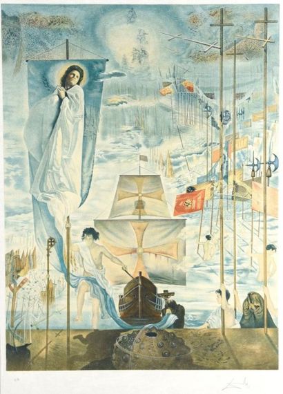 null Salvador DALI (1904-1989)

Composition surréaliste au navire

Lithographie sur...