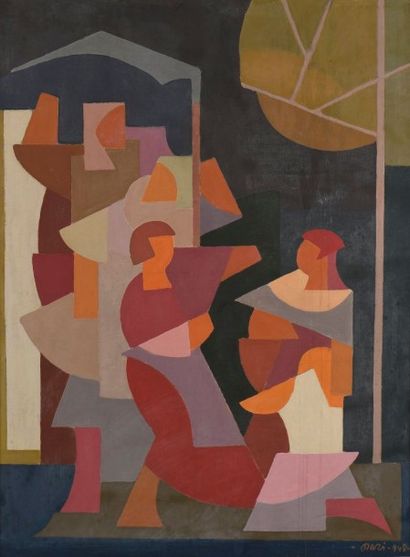 null ORAZI (1906-1979)

Composition aux cinq personnages

Huile sur toile, signée...