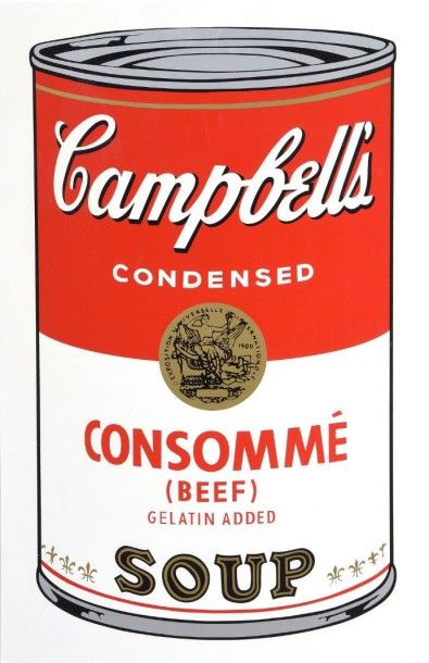 null D'après Andy WARHOL (1928-1987)

Campbell soup 

Sérigraphie. Edition Sunday...