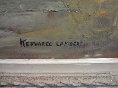 null Kervarec LAMBERT 

Arlequin

Huile sur panneau signée en bas à droite 

92 x...