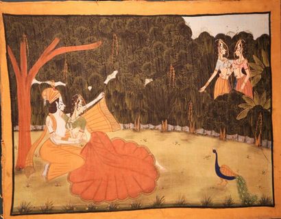 null Deux peintures sur soie

Divinités indiennes dans un paysage

86 x 62 cm

66...