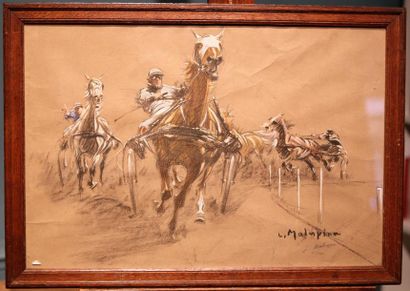 null Louis-Ferdinand MALESPINA (1874-1940)

Course de chevaux

Lithographie sur papier...