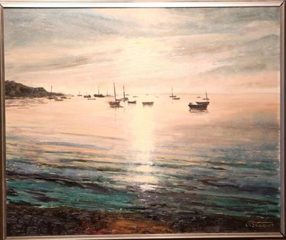 null Lucien STAQUET (1911-1989)

Les bateaux au coucher du soleil

Huile sur carton...