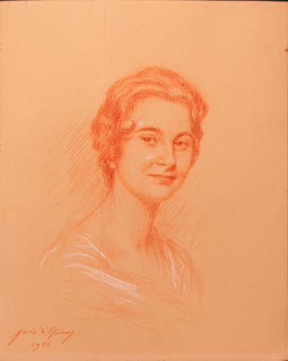 null Marie D'ÉPINAY (1870-1960)

Portrait d'élégante

Sanguine et rehauts de gouache...