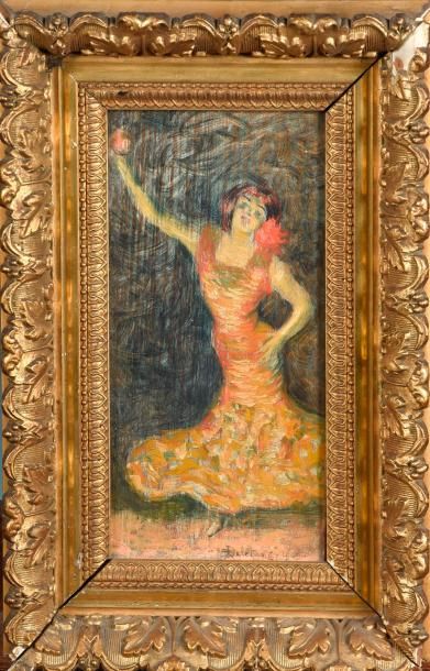 null Robert-Adrien DELETANG (1874-1951)

Danseuses espagnoles

Paire d'huiles sur...