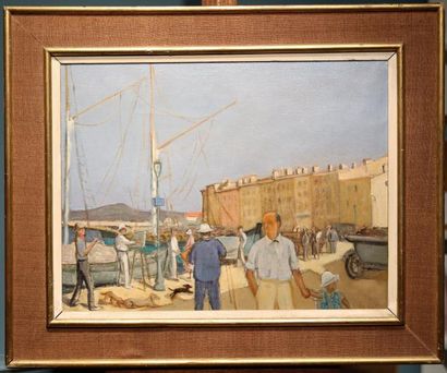 null Jacques SALOMON (1885-1985)

Le port de Saint Tropez

Huile sur toile signée...