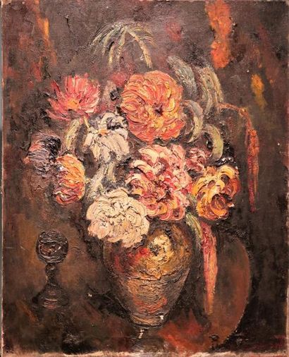 null Pierre Jean DUMONT (1884-1936)

Nature morte aux fleurs

Huile sur toile signée...