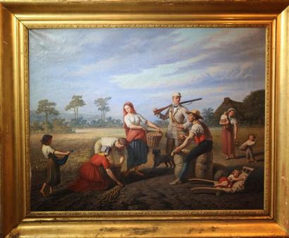 null Karel Leopold DUMONCEAU (1825-c.1893)

La récolte

Huile sur toile signée en...